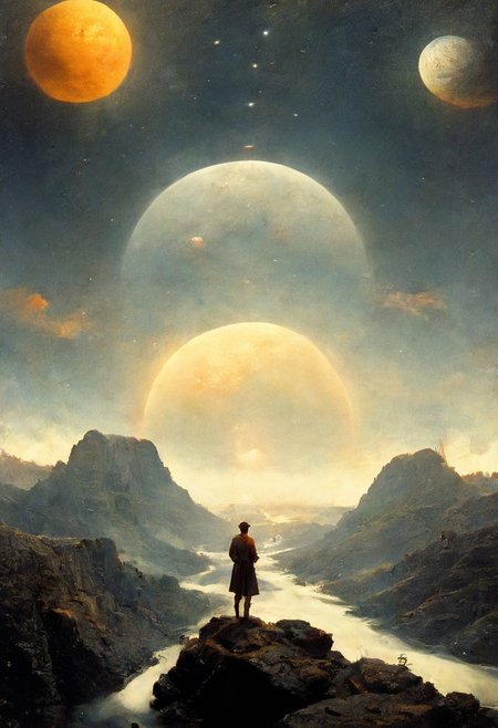 O aching time O moments big as years All as ye pass swell out the monstrous truth And press it so upon our weary griefs That unbelief has not a space to breathe Saturn sleep on O thoughtless why did I Thus violate thy slumbrous solitude Why should I ope thy melancholy eyes Saturn sleep on while at thy feet I weep. detailed. high quality, best quality, hdr, 8k, masterpiece