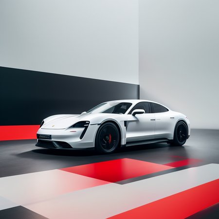 Porsche Taycan, carhelper, hyperfluid energy waves,floralmarble-300, photohelper