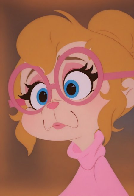 Masterpiece, best quality, amazing quality, high resolution, absurdres, intricate details, fabulosity_style, best quality, flat color, no lineart, no outline, blurry background, depth of field, thick eyelashes, FChipettesF, FChipettesF, FchipmunkblondeF, blonde, blue eyes, FChipettesF, FglassesF, brown hair, blue eyes, glasses,