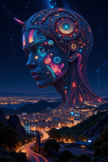 space city beautiful  landscape, bright luminous night, woman, very intricate, very detailed, sharp, bright, colorful, <lora:Hand v2:0.5> <lora:Anti-Blur:1><lora:Insane Detail Slider:0.25>  <lora:flux.1_lora_flyway_Epic-detail_v2:0.3>  <lora:Anime art - Variant 2:1>
