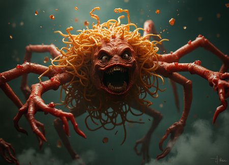 The FLYING spaghetti monster, in the flesh