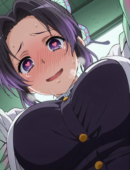 <lora:amabri.il:1>,
amabri, 
kochou shinobu,
huge breasts, 
sweat, steam, looking at viewer, full face blush, heavy breathing, evil, heart eyes,