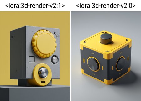 3d render, product render, boxy device with a big knob. yellow accents. ultra detailed composition, cycles <lora:3d-render-v2:1>