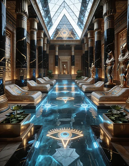 vast sacred bathing hall illu