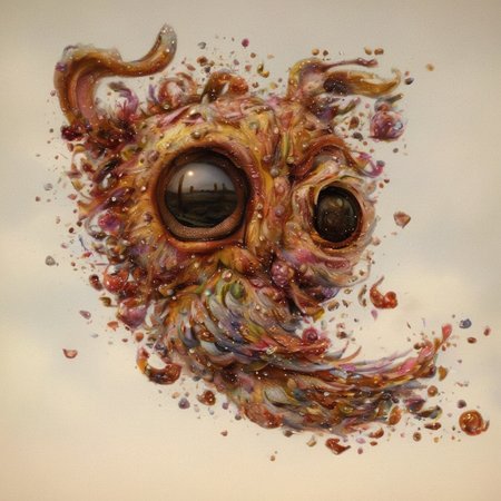 <lora:SDXL_Style_by_Naoto_Hattori_Sa_May_V4:1> Style by Naoto Hattori a multicolor buterflay