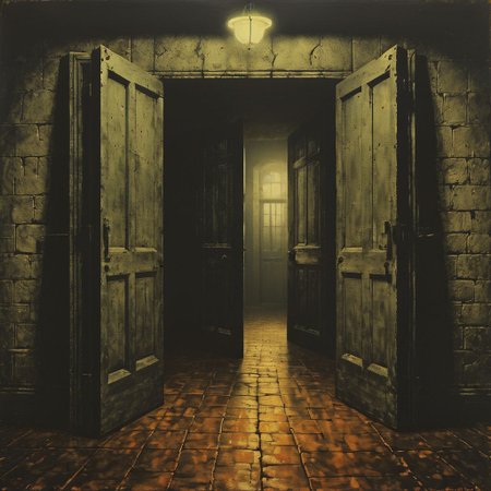 prison, landscape, doors, oriantal, techno, cell,  hope, prison, ,8k, master piece, Cinematic, Beautiful Lighting, trending on Devianart, surreal Art, Fantasy, Digital Art, Impressionistic, Surrealist,