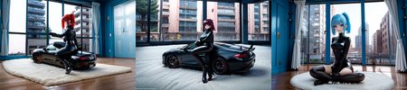 (otherworldly), highly insanely detailed, masterpiece, top quality, best quality, highres, 4k, 8k, RAW photo, (very aesthetic, beautiful and aesthetic), 
1girl, asian female, facing viewer, turtleneck, pants, 
<lora:MM5-v1:0.5>, blue wall, window, sitting, Magic Mirror Car, MM5, indoors, 
1girl, solo, 
(__lazy-wildcards/char/haircolor__),âââ