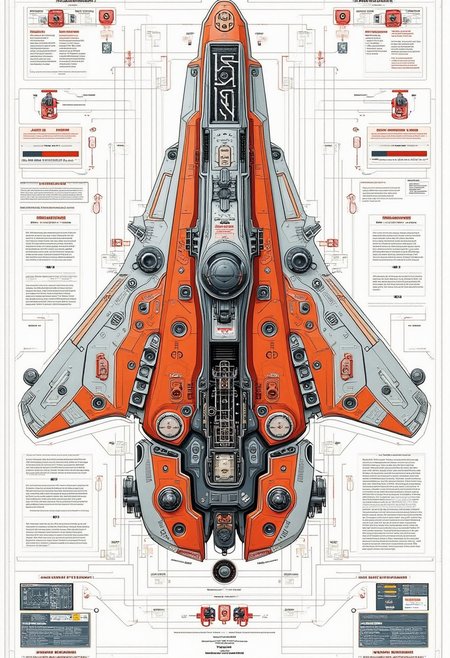 YFG-Aarchy, yfg-aarchy A very colorful diagram of symmetrical mechanical schematics of a Firefly