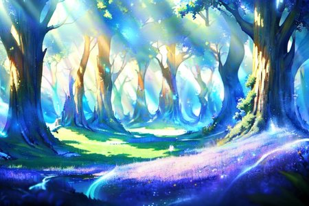(masterpiece:1.4), 4K8K, (anime style), (high shutterspeed:1.4), (sharp edges), 
SyFyEye1, FanFo, from far, 
A girl leaning against a big old tree, sitting and sleep, (solo), 
Fantastic Forest at fantasy, Fantastic, Lazuli color,