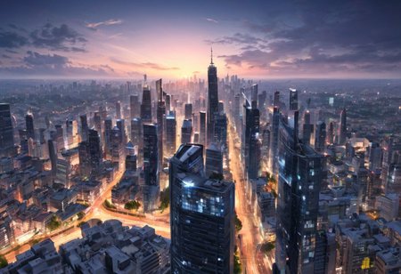 <lora:GITSH_background:1.5>, cityscape, breathtaking