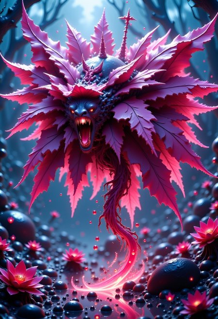 This is a highly detailed, CGI-rendered digital artwork depicting a fantasy image.
