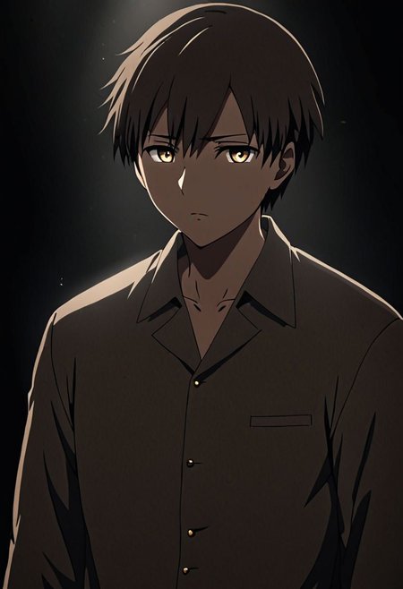 high resolution, solo, best quality, 1Boy, Takaki Toono, Brownish Hair, Brown Eyes, cool, Mysterious black background, Movie lighting, a sense of atmosphere, OverallDetail
