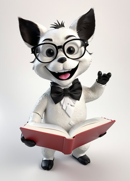 cat reading a book, glasses, bow tie, 3d, render, white, plain background, big smile, 3d shadows, abstract,
 <lora:3DPrintingXL:0.8> WhiteMold,
 <lora:artfully_CHARECHELIER:0.8>