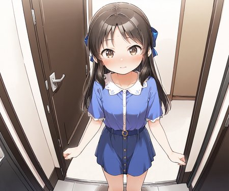 masterpiece, best quality, amazing quality, sfw, 1girl, solo, shirt, skirt, looking at viewer, tachibana arisu,   <lora:kusakashi style ILL-v2:1.2> kusakashi