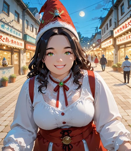 IllusP0s, PonyScores7, source_anime, ah1, IllustriousQual, interesting, exciting, spectacular, wonderful, amazing quality, absolutely eye-catching, 
BREAK <lora:xl_more_art-full_v1:0.2>, <lora:aesthetic_anime_v1s:0.2>, <lora:EpicF4nta5yXL:0.2>, <lora:detailxl:0.2>, detailxl, <lora:Fant5yP0ny:0.2>, amazing quality, best aesthetic, absurdres, illustration, Volumetric_Lighting, ultra-detailed, very aesthetic, intricate details, best_quality, <lora:Add_Details_v1.2:0.4>, <lora:quality_modifiers_masterpieces_v1:0.2>, <lora:ZootPonyAnime_V1_r2:0.2>, <lora:Bestifacator2:0.2>,
BREAK ((holds a strong pose, their expression reflecting determination and focus)),
BREAK Stable_Yogis_PDXL_Positives, AS-Adult, <lora:Complicated fantasy portrait - XL Pony V2.0:0.2>, bad-hands-5, <lora:HDA_Detailer:0.3>, <lora:natsumi_style:0.5>, <lora:by_usakun-pony:0.4>, by usakun, <lora:Akina_Bbw_Style_-_PonyXL:0.2>, AkinBw, ((colorful street art photography, documenting urban murals and graffiti, vibrant colors, showcasing creativity, capturing cultural expressions, immersive experiences, dynamic compositions, unique perspectives, exploring artistry in public spaces, visual storytelling, highlighting local talent, engaging visuals, celebrating urban culture, powerful imagery, artistic appreciation)),
BREAK 1girl, mature female, (curvy), round-chin, caucasian, <lora:ETO_OC_Illustrius:0.5>, eto_oc, skindentation, (plump), thick thighs, wide hips, busty, voluptuous, <lora:venus body PonyXL:0.3>, <lora:shinyskin2:0.2>, glistening skin, HDA_FatGirlXL, round ass, large breasts, <lora:plussizegirls_IL:0.3>, <lora:plussizegirls_pony:0.3>, <lora:perfection style:0.2>, perfection style, perfection, 
BREAK ((mythical small gnome like beings, household spirits, dressed in traditional german clothing, pointy hat, beard, industrious helpful nature, perform household chores, night, benevolent diligent)),
BREAK (curly hair), long hair, (black hair:1.4), (parted hair:1.7), messy hair, kinky curls, <lora:hairdetailpxl:0.2>, hairdetailpxl,
BREAK (half green and brown eyes), (colorful eyes), (multicolored eyes), (downturned eyes:1.4), expressive eyes, <lora:perfect-eyes:0.4> perfecteyes , EyesHD, (round face:1.2), (thick eyebrows:1.3), (plump face), <lora:Round_face:0.2>, lips, <lora:DetailedEyes_xl_bdsqlsz_V1:0.2>, <lora:Eyes_Lora_Pony_Perfect_eyes:0.2>, <lora:focusoneyes:0.2>, <lora:cinematic eye color style illustrious v1:0.2>,
BREAK ((Grin expression)), <lora:Expressive_H:0.2>, Expressiveh, <lora:Emotional_Anime_Expressions_PonyXL_Concept:0.2>, emotional, <lora:Best_Facial_Expression_LoRA_PONY:0.2>, looking at viewer, <lora:Detailed expressive EXEV style -XL Pony V1.0:0.2>, FaceDetail, <lora:Best_Facial_Expression_Helper_XTREME_ILLU:0.4>, kaogei,
BREAK (((moonlit Carnival with Glowing Rides))), <lora:Background Detailer - SDXL:0.8>, 4k, 8k, Ultra HD, Masterpiece, Best quality, Detailed background, <lora:Add_more_details_V2_XLpony:0.2>, full_details, <lora:background-type1:0.2>, <lora:Anime_Aesthetic_Wallpaper_StyleIllustriousXL:0.2>, aniwall,