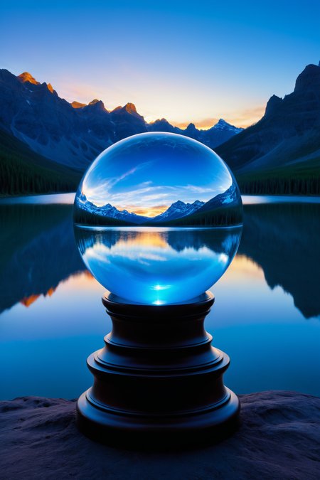 crystal ball, by John Howe and Peter Lik, landscape, digital oil pastel on canvas<lora:oil_pastel:1.00> of a cinematic photo <lora:juggernaut_cinematic:1.00>  <lora:more_art:0.30><lora:clothing_slider:2.00><lora:great_lighting:1.30><lora:aesthetic:1.15><lora:photorealistic_portrait:1.25><lora:RMSDXL_Enhance:0.45><lora:RMSDXL_Creative:0.35><lora:RMSDXL_Photo:0.45><lora:RMSDXL_Darkness_Cinema:0.50><lora:XDetail_heavy:0.45><lora:perfect_eyes:0.15><lora:perfect_hands:0.15><lora:midjourney:-0.15><lora:looking_at_viewer:0.75><lora:dpo:0.25>