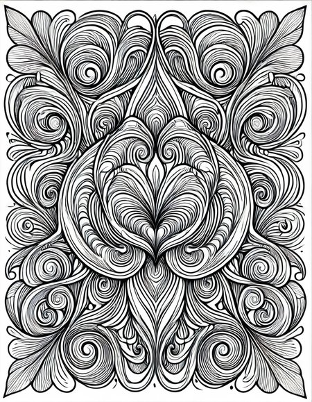 lineartlora, psychedelic, lineart, monochrome, black and white