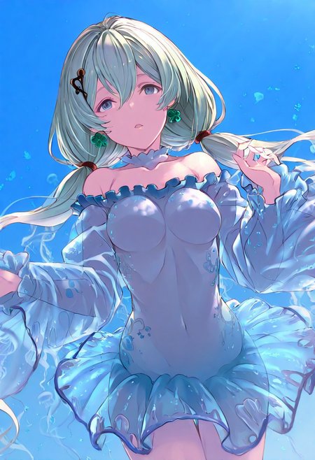score_9, score_8_up, score_7_up, score_6_up, score_5_up, score_4_up, source_anime, solo, 1girl, 
ebisu_eika, cupitan_\(granblue_fantasy\), jellyfish outfit, 
masterpiece, best quality, very aesthetic, absurdres,