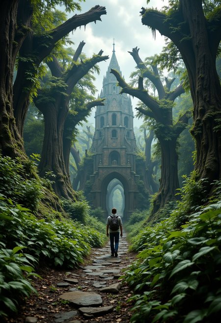 "A post-apocalyptic wasteland with overgrown ruins and a lone survivor exploring."
,aidmafluxproultra, aidmaHyperrealism,aidmaimageupgrader