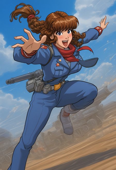 happy girl, ((random_combat_action_pose)), (4K4BUR5TYL3)
