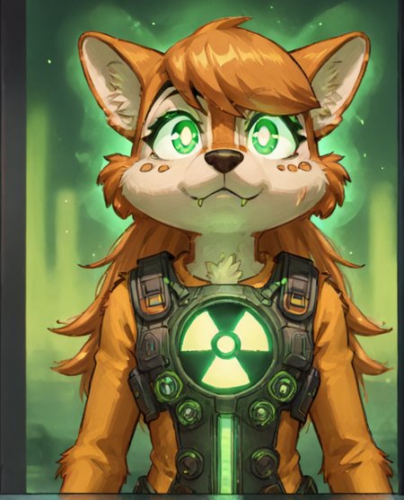 score_9, score_8_up, score_7_up, source_anime, BREAK
<lora:edna_school_days:0.8>, edna,1girl, furry solo, animal ears,solo,
 <lora:nuclearhazard_Pony:0.6> ,nuclearhazard,glowing bright green aura around body