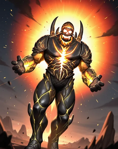 <lora:Dark_Khan_(Mortal_Kombat)_(Illustrious)_(AD):1.5> Dark Khan, muscular, Mortal Kombat, 
((
dutch angle, exterior, battle field, 
male focus, gradient coloring, villain, end boss, overpowering, evil, gritty dark fantasy, hyper muscular, large rounded shoulders, large biceps, large thighs, wide thick upper body, 
)), 
BREAK very awe, aesthetically pleasing, masterpiece, best quality, amazing quality, very aesthetic, perfect depth of field shot, in'ei,
Smooth Quality, lazympos, IllustQualXL_Pos,