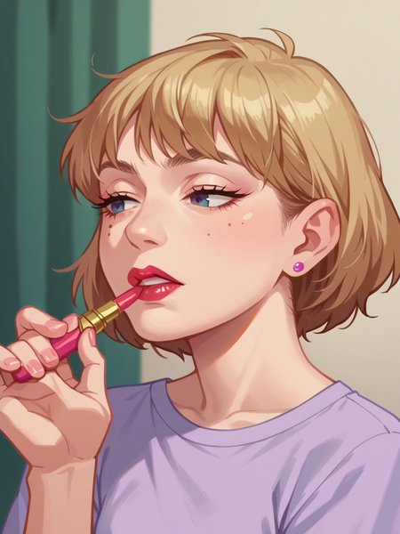 score_9, score_8_up, score_7_up, score_6_up,   <lora:l1ppyXLP:0.8> l1ppy, lipstick, cosmetics, applying makeup, 1girl, anime screencap,