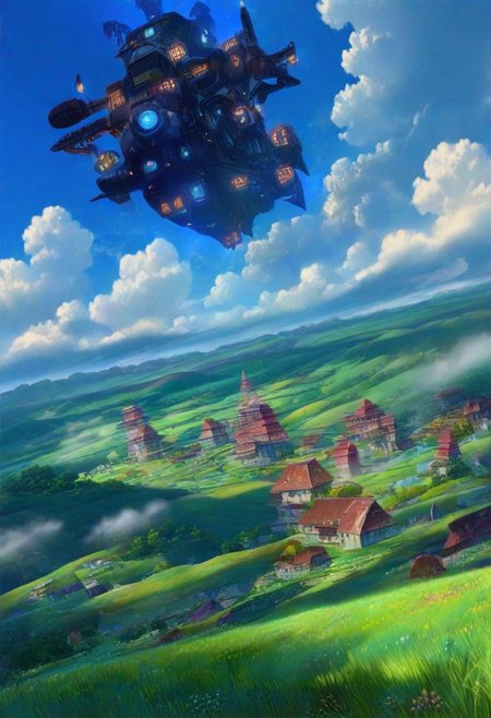 building, cloud, cloudy sky, day, grass, landscape, grass covered mountain, distant old buildings, ((cyber punk sci-fi Aztec building)), outdoors, scenery, sky, vision \(genshin impact\), wind, (((landscape))), (((wideshot))),  very awa, perfect quality, newest, absurdres, highres, very aesthetic, sharp focus, (depth of field:1.5, foreshortening:0.8, deep perspective:0.8), ((4k, Ultra HD)), ((Masterpiece :1.2)), ((Best quality :1.2)), ((Detailed :1.5)), ((Detailed background :1.5)), ((g1b4l1, PEAnimeBG, Beautiful Background Scenery, uchio kazumasa style)),
