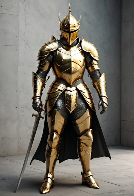 ultra high quality, detailed, realistic, gold texture, crossed spears behind the Vesica Pisces, minimalist full size male knight holding a sword and somehow incorporating a dragon in there.
Fencing school St. It will be called George's Academy of Combat Arts. He's a dragon slayer, so I'd love to see that reflected in the logo. beautifully rendered, artstation, 4k resolution,