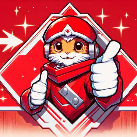 DonMSt0pS1gnXL red, tholian, thumbs up  <lora:DonMSt0pS1gnXL-000006:0.75>
