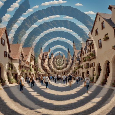 town, (spiral Effect)