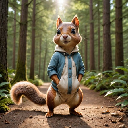 full body length  by ((( Kelly Vivanco ) and  Fabio Hurtado ) and  Ted Nasmith ) and  Kelly Mckernan  of   man and his pet squirrel  , shallow depth of field <lora:more_art:0.30> <lora:midjourney:-0.15> <lora:RMSDXL_Enhance:0.50> <lora:RMSDXL_Creative:0.50> <lora:RMSDXL_Photo:0.50> <lora:RMSDXL_Darkness_Cinema:0.50> <lora:clothing_slider:2.00> <lora:great_lighting:1.50> <lora:aesthetic:1.50> <lora:photorealistic_portrait:1.50> <lora:extremely_detailed:1.50> <lora:dpo:0.25> <lora:perfect_hands:0.50>