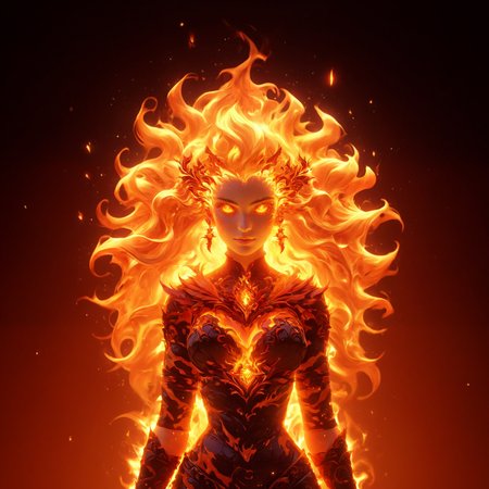 fire emblem on girl's breast, infernal, detailed, firemode, intricate details, vivid, burning, fire patterns, (fiery aura:1.2), high contrast, smug, hair made of flame,
, <lora:add-detail-xl:2.0> lora:quality1:0.8>,,<lora:fire_xl:1.0> <lora:Fiery_aura_XL_-_Burning_passion:0.9>, rational, radiant light, winning grand prime, background composed color, expansive magic atmosphere, sublime glossy, extremely coherent, beautiful, symmetry, polished, very creative, enchanted,  mystical, complex artistic, glow effects, godrays, Hand drawn, render, 8k, octane render, cinema 4d, blender, dark, atmospheric 4k ultra detailed, cinematic, Sharp focus, big depth of field, Masterpiece, colors, 3d octane render, 4k, concept art, trending on artstation, hyperrealistic, Vivid colors, extremely detailed CG unity 8k wallpaper, trending on CGSociety, Intricate, High Detail, dramatic