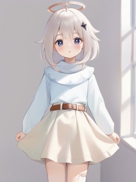 <lora:æ´¾èxl-000006:1>,paimeng girl,belt skirt