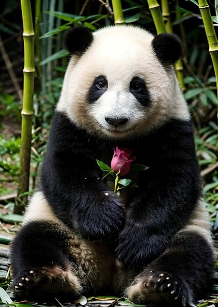 Internet celebrity panda-Hehua