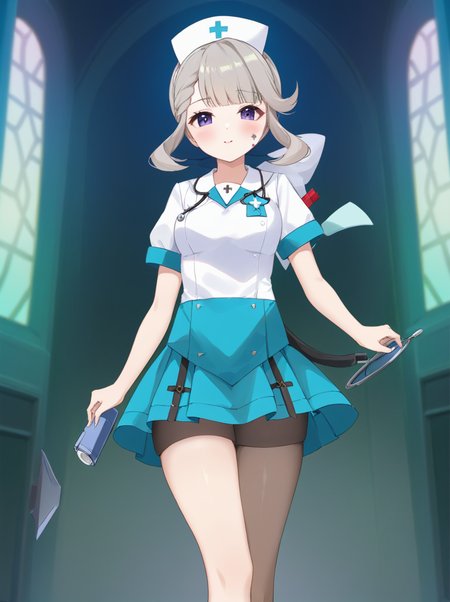 <lora:xl_ç³å¦®ç¹ girl-000005:1>,ç³å¦®ç¹ girl,miniskirt nurse costume    ,