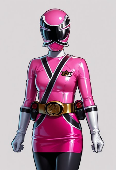 masterpiece, best quality, very aesthetic, absurdres,samurai_sentai_shinkenger, animification,
BREAK 1_girl, solo, shinken_pink(pink bodysuit, pink miniskirt, uniform,  white gloves,   black pantyhose, ),  
BREAK ,<lora:Smooth_Booster_v2:0.6>, good hand, <lora:Power_ranger_samurai__Illustrious:1>  <lora:TheOtherHalf_pXL:1>