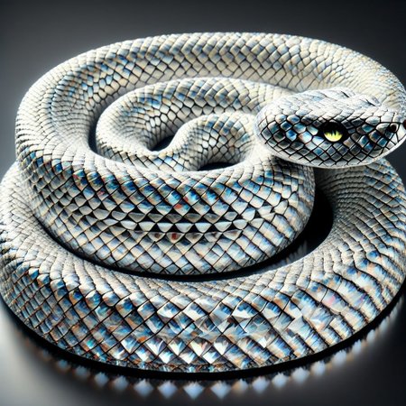 (photorealistic), snake made of diamonds, iridescent, score_9