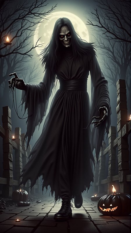 A realistic photo of a halloween __*/randomprompt2___<lora:DarkmosphericFlux:0.65>