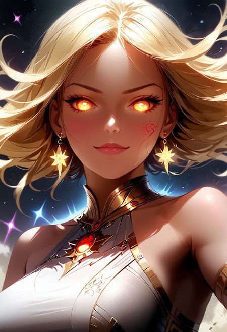score_9, score_8_up, score_7_up,  1 girl, Ultra realistic digital art, (jdfb) is a divine white haired motherly cosmic god in space, ((overwhelming power and perfection)), sci fi, skimpy chrome metallic robes, (glowing golden eyes), Feminine, ((Perfect Face)), ((Sexy Face)), ((sexy appearance)), ((sexy body)), ((nsfw)),((ecchi)), ((revealing clothes)), ((Detailed Pupils)), (Anders Zorn, ilya Kuvshinov, jean-baptiste Monge, Sophie Anderson, Gil Elvgren), Evocative Pose, cowbow shot, from below, Smirk, Look at Viewer, ((Tee Shirt)), (Intricate), (High Detail), Sharp  <lora:Expressive_H-000001:0.8>, expressiveH     <lora:MythP0rtr4itStyle:0.9> mythp0rt,  <lora:Pony_DetailV1.0:0.9>