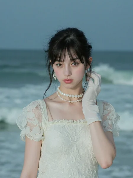 There are wonderful studio lights and various reflections,
18yo beautiful cute girl with blushing and female orgasm.skin naturally showing the texture of blood vessels and detailed pale skin,
--,
<lora:Nakajo_Ayami_f1:1>,she is Nakajo Ayami,
(Vintage_lace_dress:1.5),(Pearl_necklace:1.4),(Satin_gloves:1.3), outdoors,sea,huge wave,lighting,raining,water drop,hurricane,vortex,, #å·¨æµªæµ·