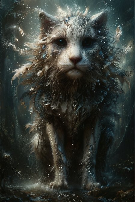 (masterpiece), (best quality), (ultra-detailed), A strikingly white mystical creature with two big wings, reminiscent of a large, magical female monster, takes center stage in this vintagepunk artwork. The image, possibly a captivating painting or a carefully captured photograph, showcases an awe-inspiring big white creature with an ethereal aura. Its mottled shade of white encompasses a weathered yet mesmerizing appearance, emanating an air of enigmatic beauty. Every minute detail of this creature's otherworldly form, from its intricate scales to its flowing mane, is portrayed with exquisite quality, capturing the viewer's attention. This artistry exudes a sense of vintage charm while simultaneously evoking a futuristic essence, lending the image a unique and captivating appeal.,undefined, illustration, disheveled hair, detailed eyes, perfect composition, moist skin, intricate details, earrings, by wlop, photograph , 50mm . cinematic 4k epic detailed 4k epic detailed photograph shot on kodak detailed cinematic hbo dark moody, 35mm photo, grainy, vignette, vintage, Kodachrome, Lomography, stained, highly detailed, found footage