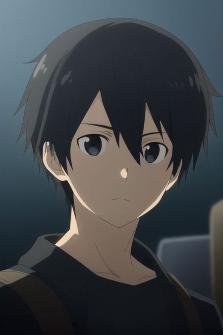 high resolution, professional photography, best quality, 1Boy, Kazuto Kirigaya, Black Hair, Black Eyes, shallow depth of field, Post-Apocalyptic, survival,