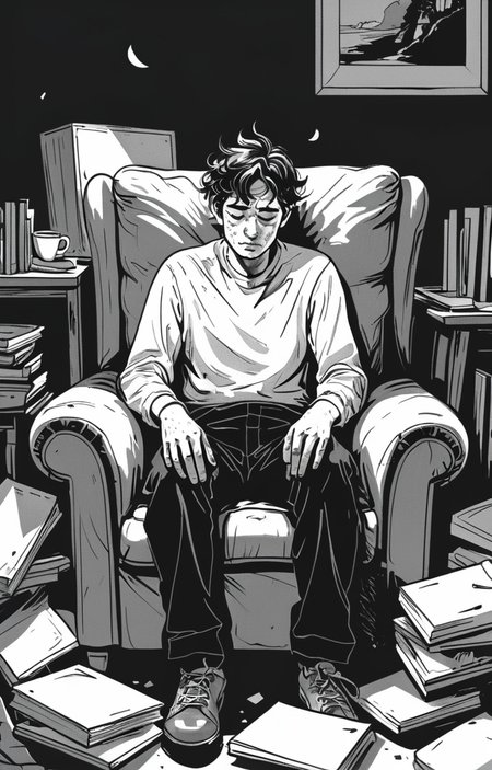 masterpiece,best quality,<lora:tbh373-sdxl:0.6>,illustration,style of exhausted people ,greyscale and white,comic portrait of noble man