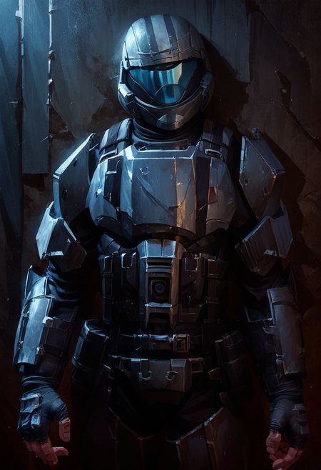 Score_9_up, score_8_up, score_7_up, 1man, solo, ODST, armor, helmet, fingerless gloves