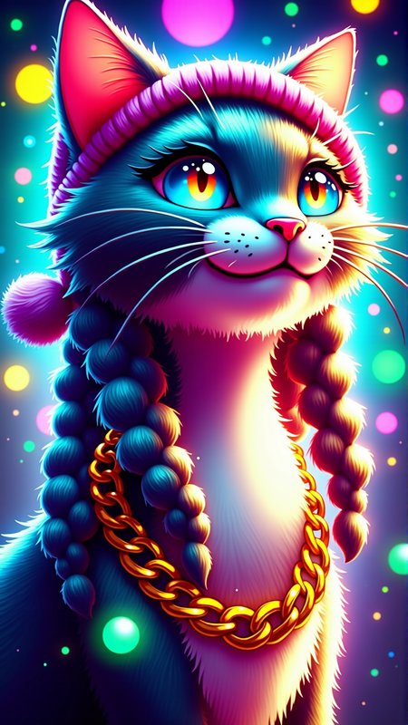 A (Neon:0.7) (Christmas:0.8) Style Chr457m45m3rg3D0nMN3M1C portrait of cat with dreadlocks wearing gold chain focus cute eye enchanted official fanart behance hd artstation by Jesper Ejsing, by RHADS, Makoto Shinkai and Lois van baarle, ilya kuvshinov, rossdraws portrait, highly detailed, digital painting, concept art, sharp focus, cinematic lighting, art by artgerm and greg rutkowski and alphonse mucha radiant light, peter mohrbacher, ferdinand knab, artgerm, portrait  happy  colors, bright eyes, clear eyes, warm smile
<lora:Chr457m45m3rg3D0nMN3M1CFlux:0.9>