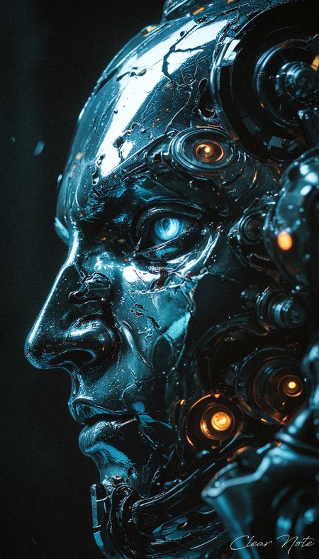 A cyborg with the eyes of God. Those eyes can decipher the laws of the universe and predict the future just a few moments ahead.