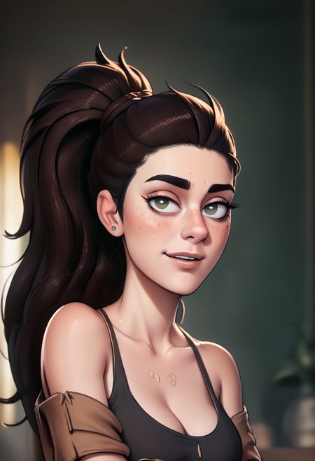 score_9, score_8_up, score_7_up, score_6_up, PRSNL_3_1,  uncensored, pupils black dots, realistic,
warm light, upper body,
dina,