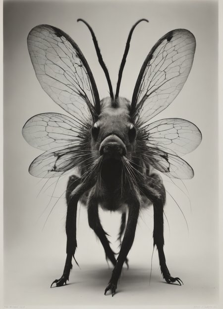 exotic and surrealistic  zoology photography, Christopher Wool, (Alex Howitt:1.1), (Hans Hartung:0.5)