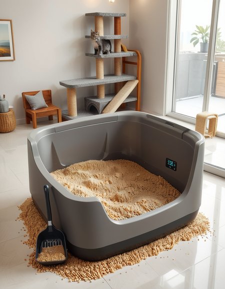 enormous cat litter box